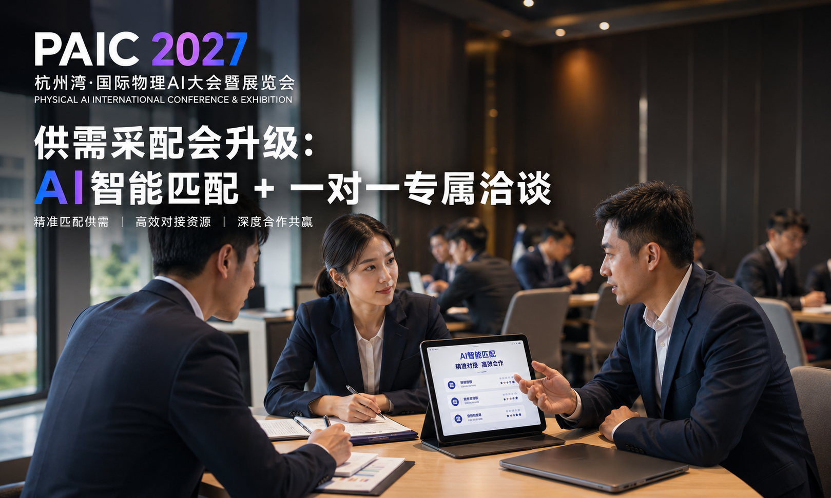供需采配会升级：AI智能匹配 + 一对一专属洽谈